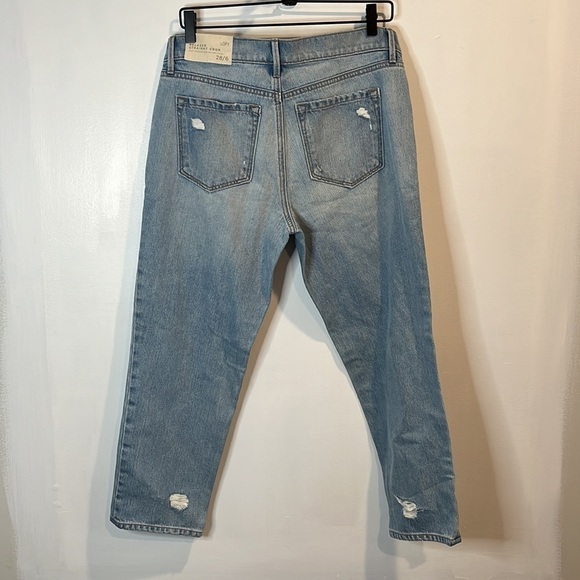 NWT | Womens | LOFT Relaxed Straight Cropped jeans | 28/6 | Light blue - Picture 6 of 9